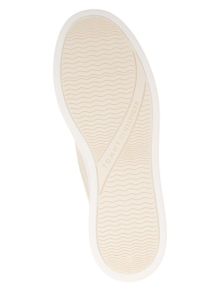 Tommy Hilfiger Shoes Leder-Sneakers in Beige günstig kaufen