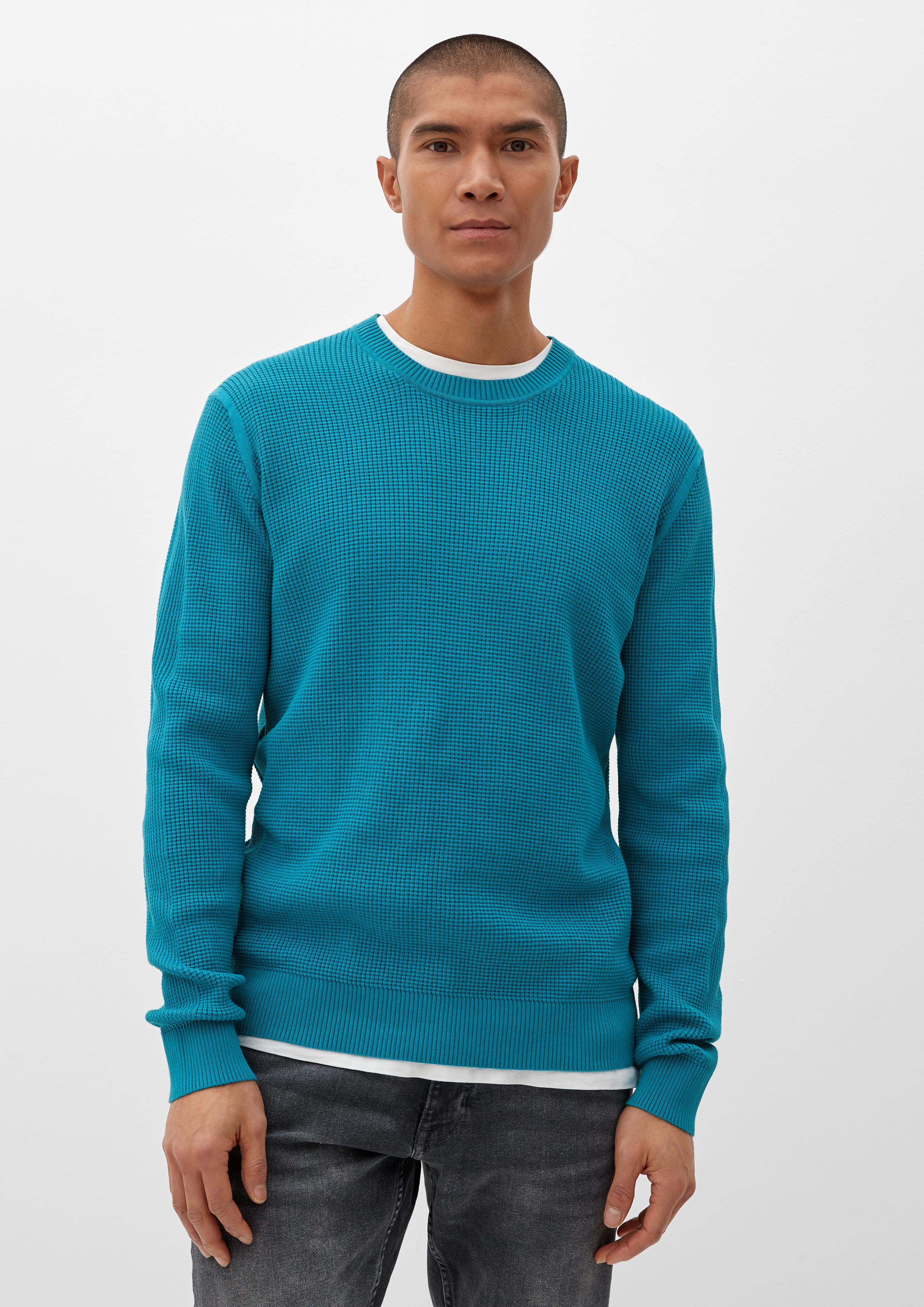 Pullover mit Waffelpiqué-Struktur  2129585-6376