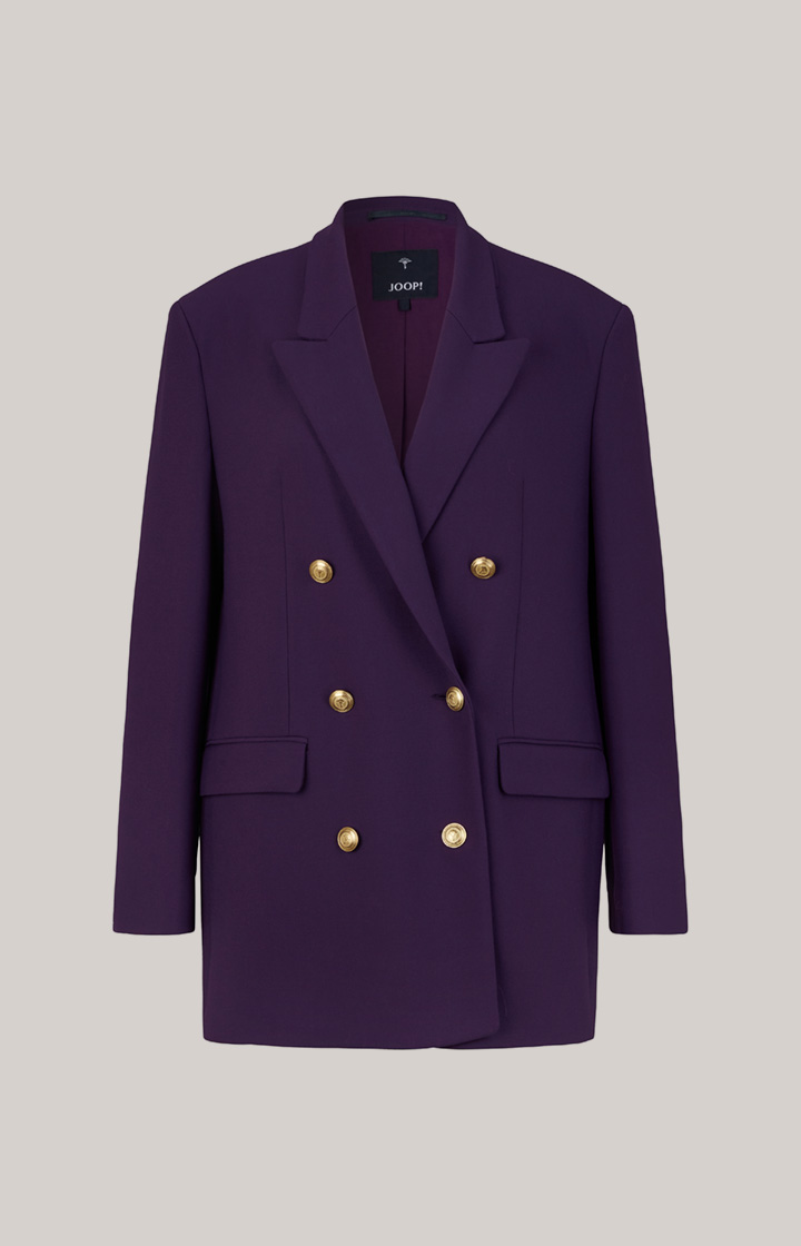 Boxy-Doppelreiher-Blazer in Lila