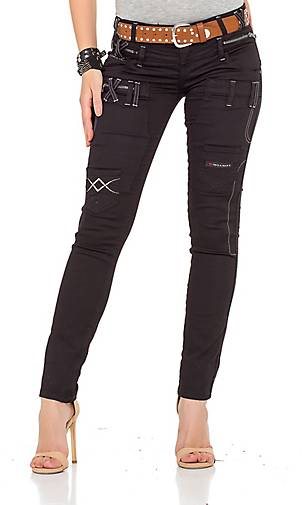 Cipo & Baxx Skinny Jeans mit praktischem Gürtel