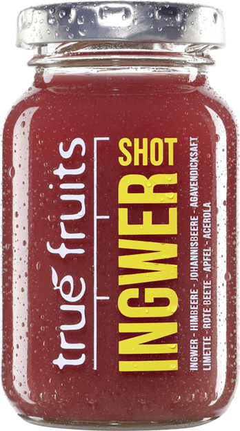 True fruits Ingwer Shot red