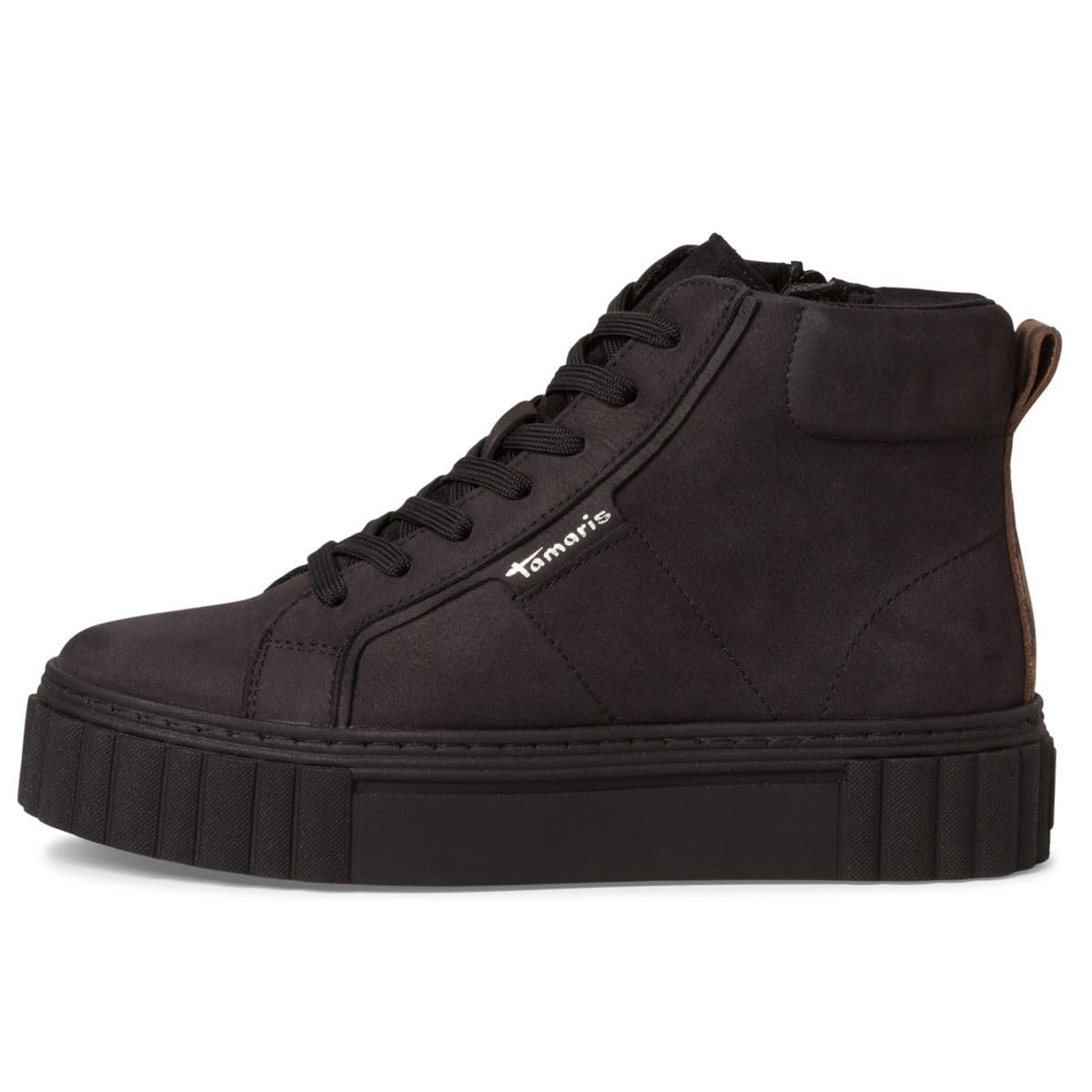 TAMARIS Schnür-Stiefeletten schwarz Da.-Stiefel