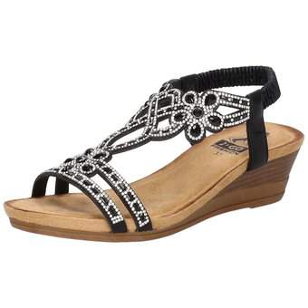 2Go Fashion Keilsandale in schwarz