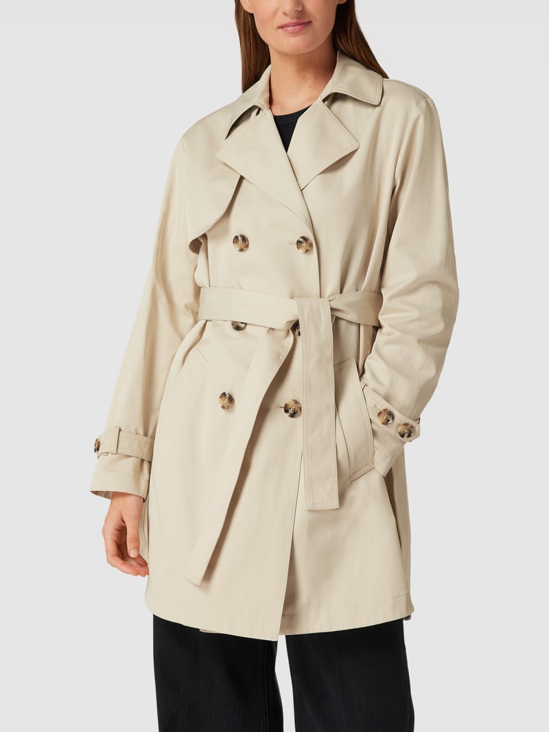 Trenchcoat mit Reverskragen in sand
