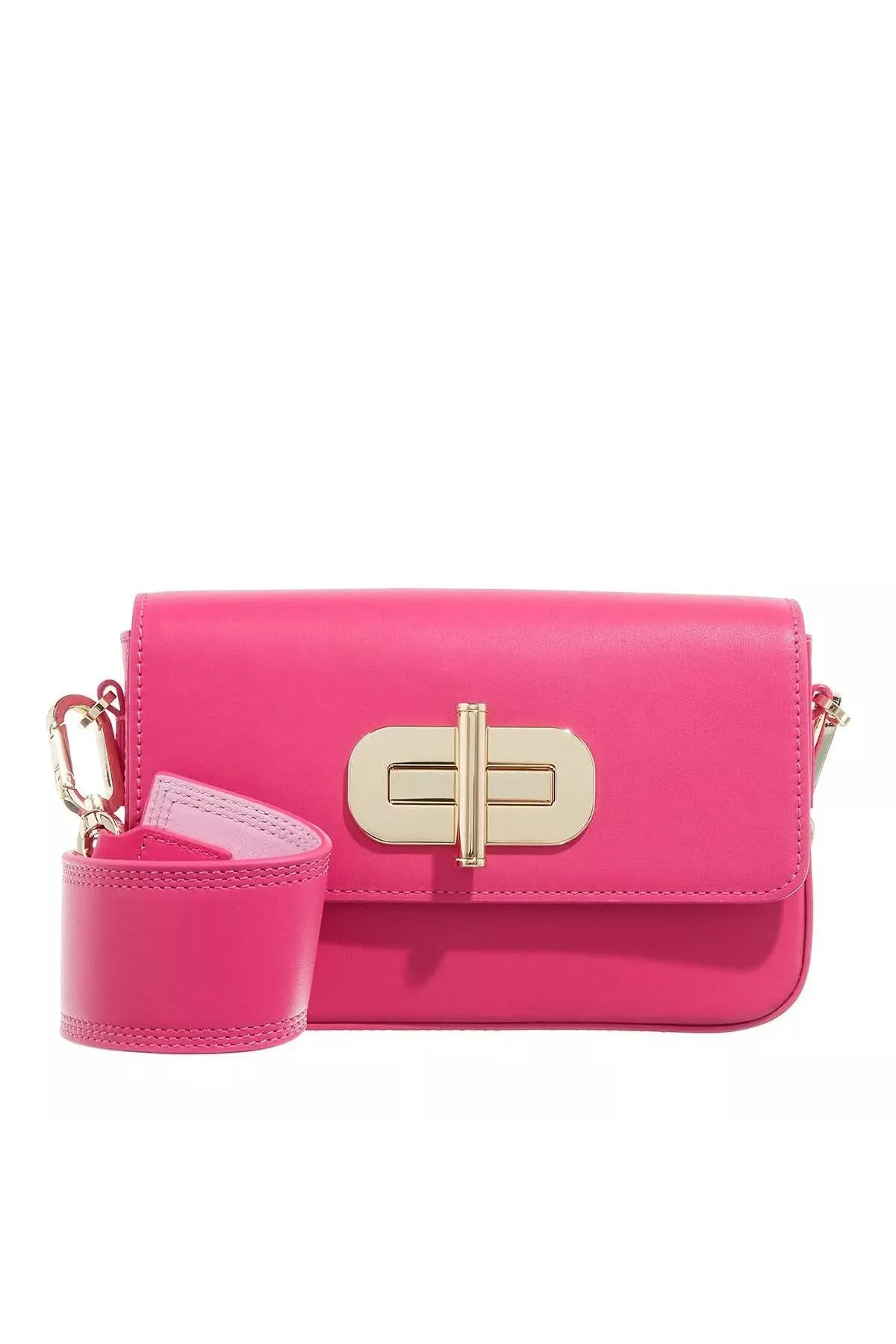 Tommy Hilfiger  Turnlock Leder Journee TL Helles Kirschrot