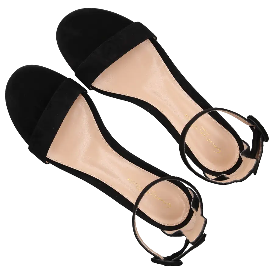 Gianvito Rossi - Sandalen PORTOFINO 20 Veloursleder - schwarz