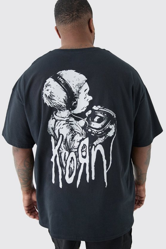 Plus Oversize T-Shirt mit Korn-Print