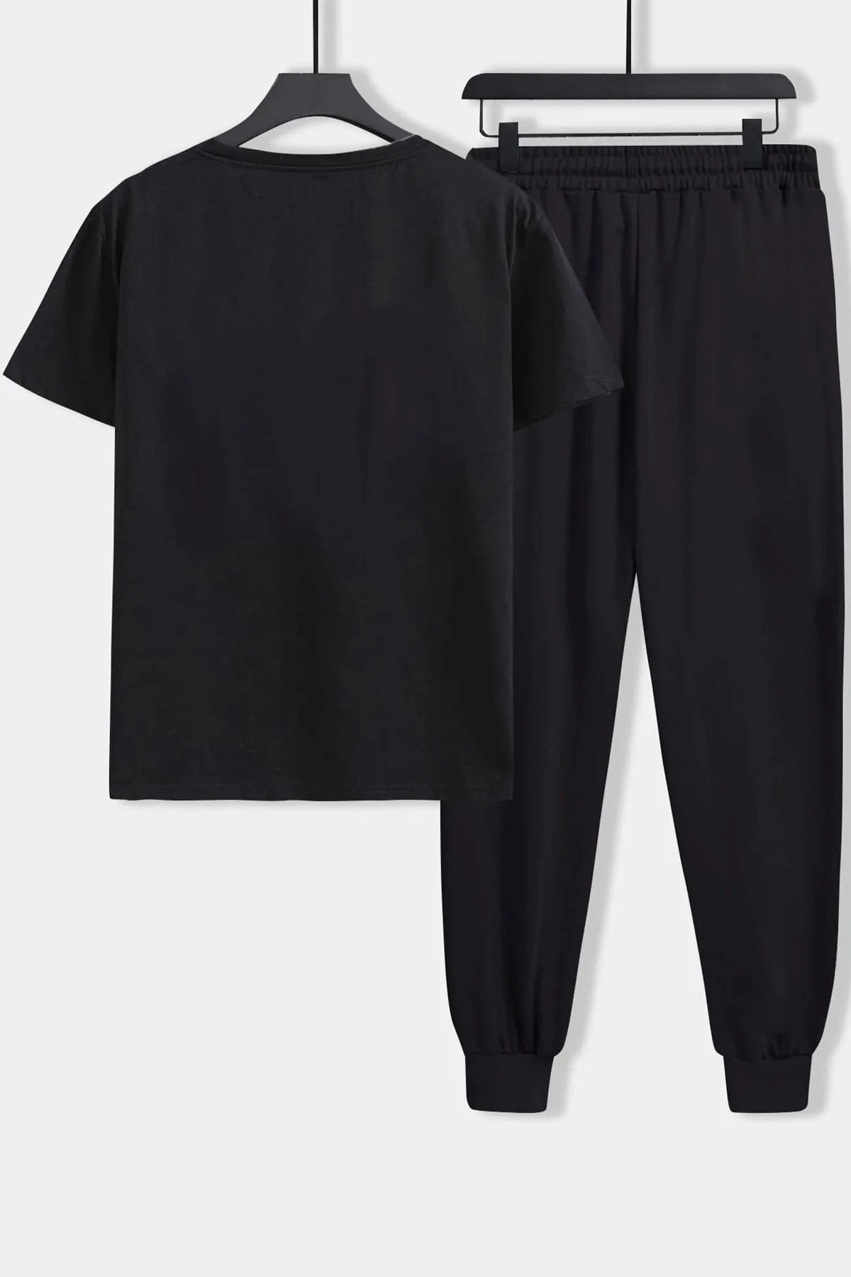 uyguntarz  Zweiteiliges Unisex-Trainingsanzugset mit Crazy Banana-Aufdruck