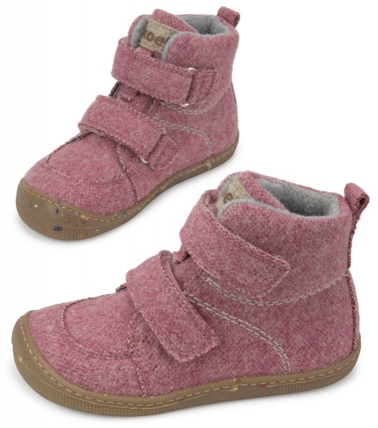 Koel bare ~ Dark Merino Highcut Wollfleece ~ Imperial Pink