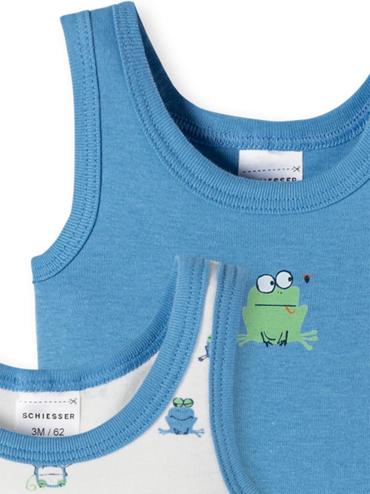 Schiesser Body Natural Love Organic Cotton in blau, weiß günstig kaufen