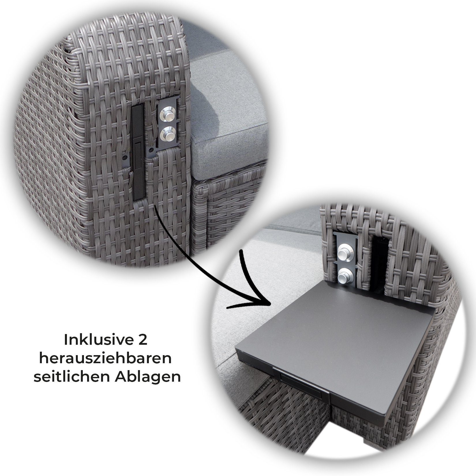 HOME DELUXE Strandkorb HOLBY 160 x 69 x 189 cm, BxTxH: 69,00x160x189 cm, individuell verwendbar (Holby Abdeckung einzeln erhältlich), in der Variante mit oder ohne Abdeckung