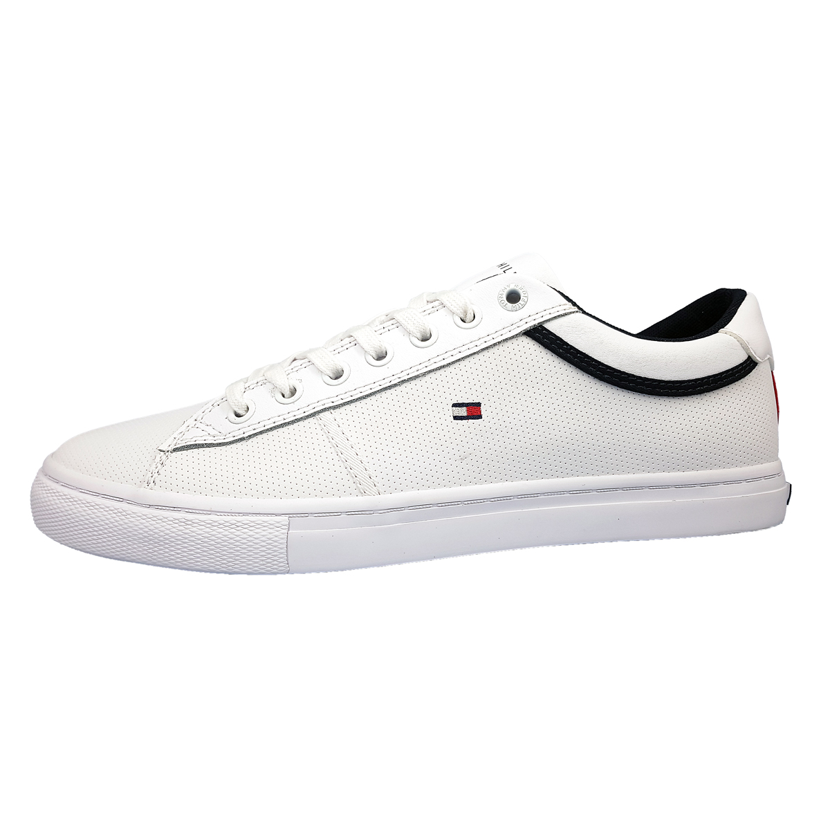 Tommy Hilfiger Iconic Leather Vulc Punch FM0FM04166 Weiß YBR white