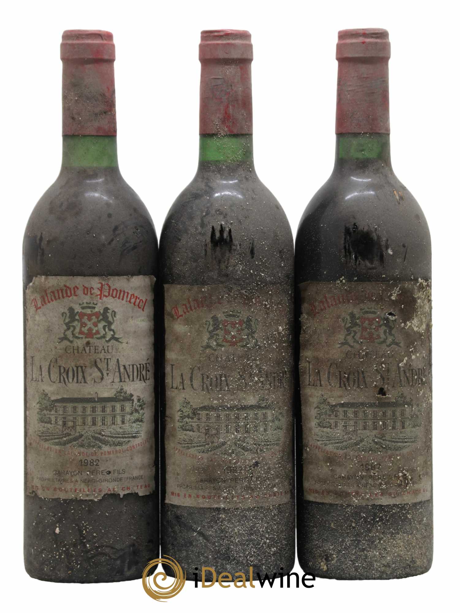 Château La Croix Saint André  1982 - Lot de 6 Bouteilles