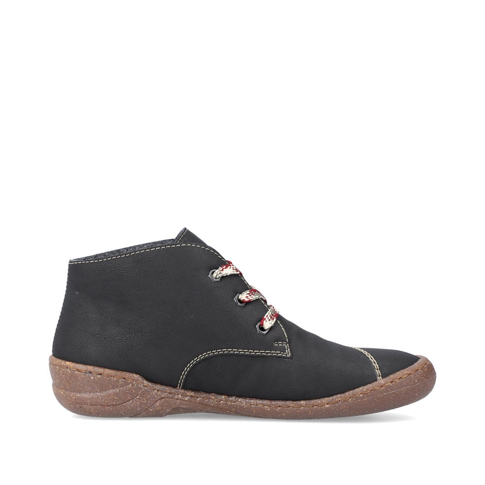 Rieker Damen Schnürschuhe tiefschwarz