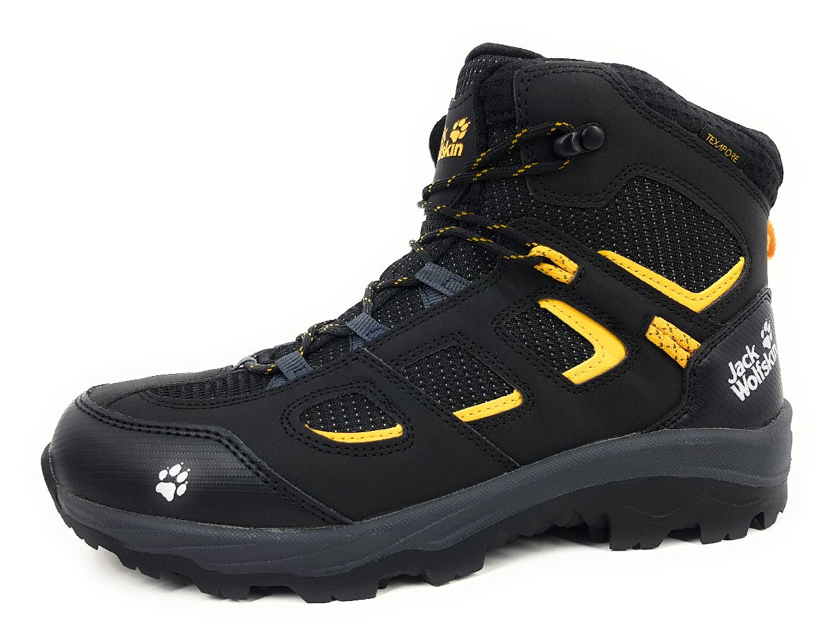 Jack Wolfskin Vojo Tex. MID K 4042181/6361 Schwarz 6361 black/yellow