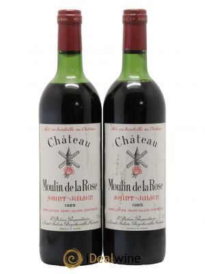 Château Moulin de la Rose Cru Bourgeois  1985 - Lot de 2 Bouteilles