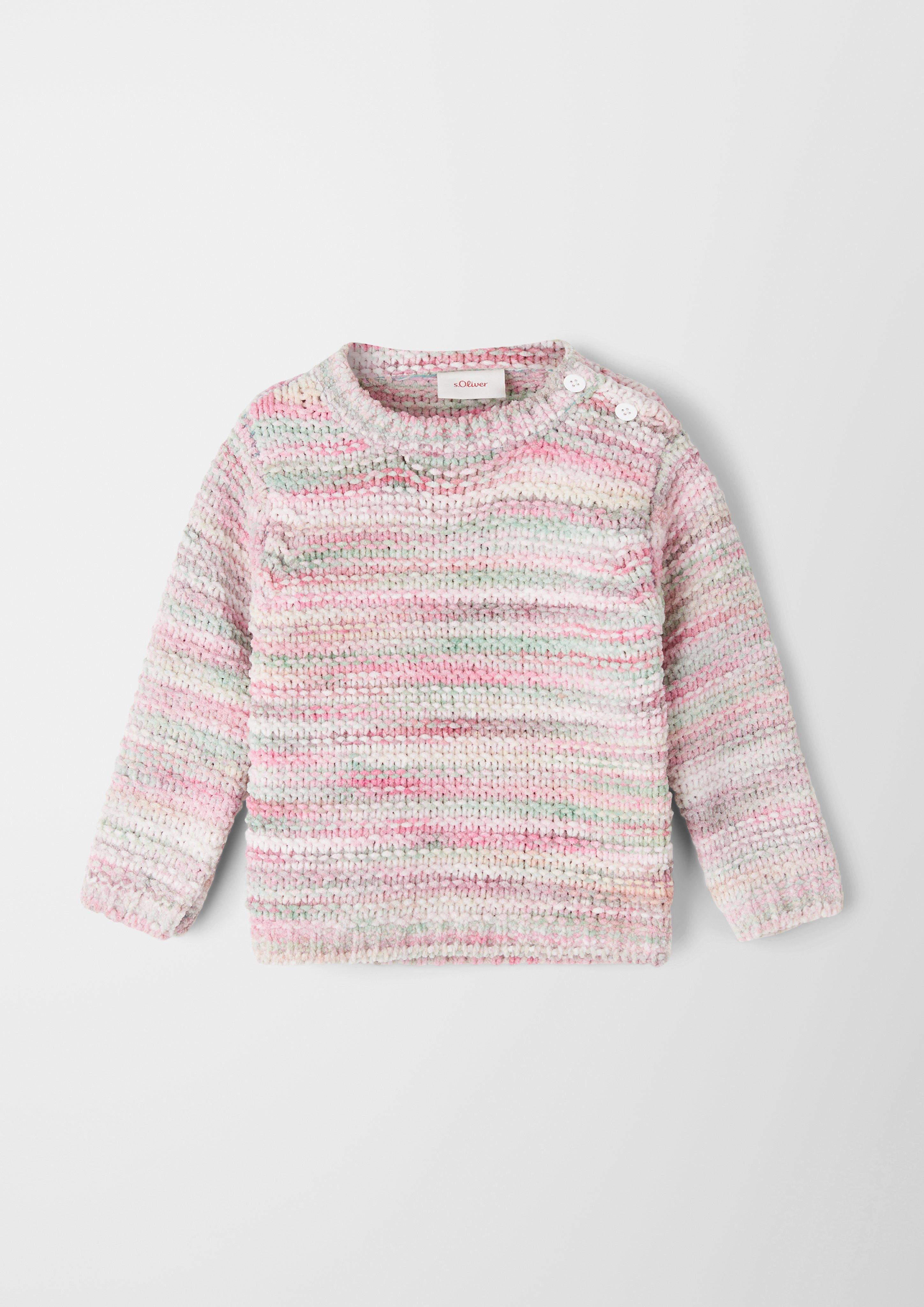 Strickpullover mit mehrfarbigem Effektgarn  2123329-08X2