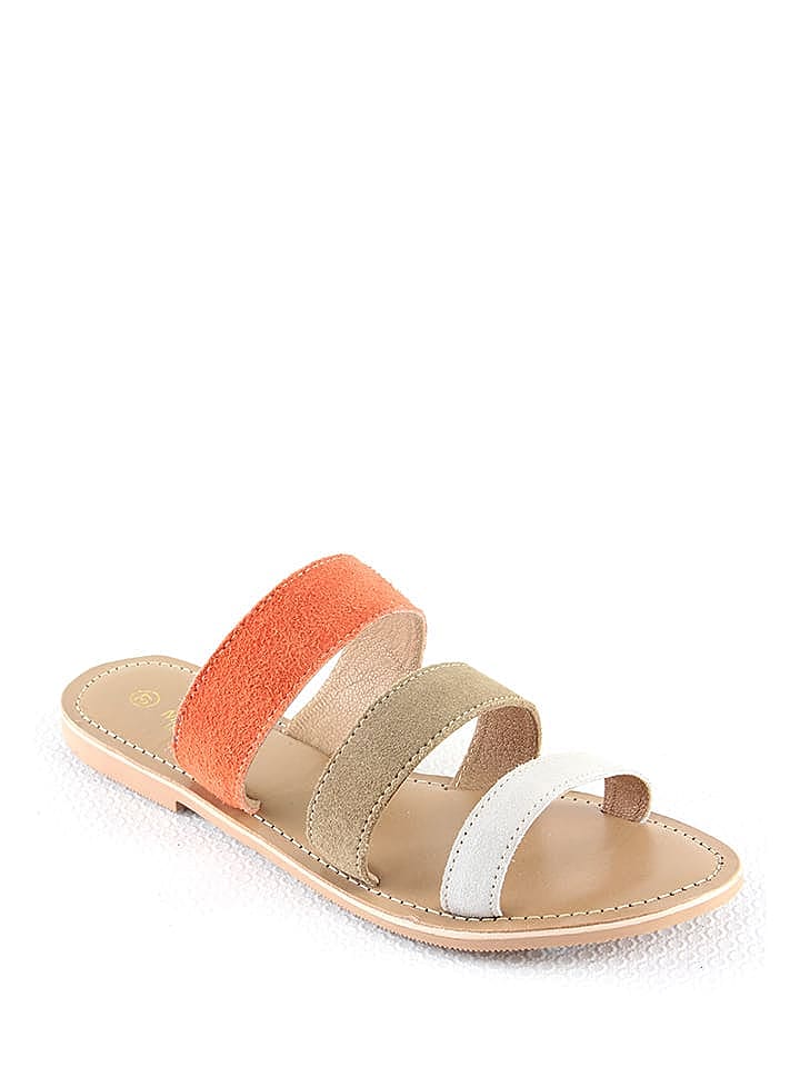 Manoukian shoes Leder-Pantoletten 