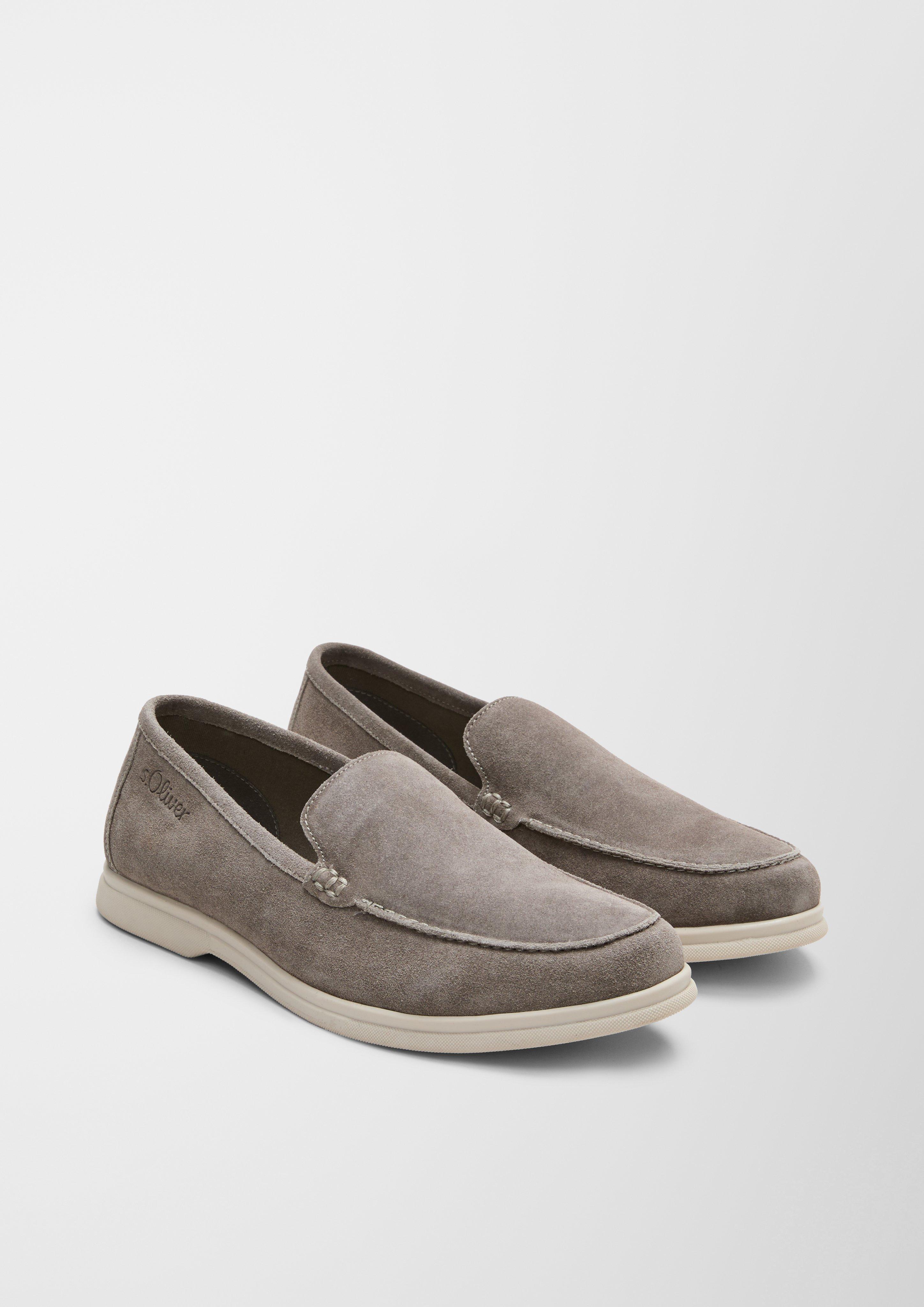 Velours-Slipper mit Ziernaht  102.301.107.14606-200
