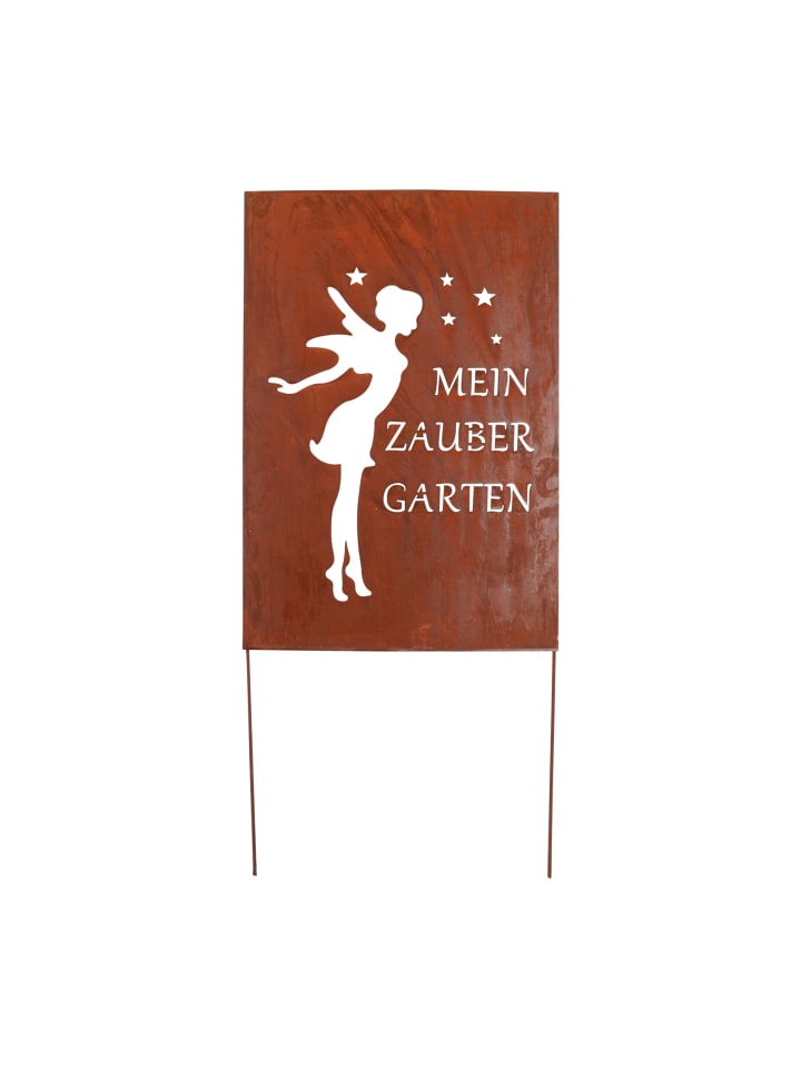 UNUS Gartenschild Rost Zaubergarten in Braun günstig kaufen
