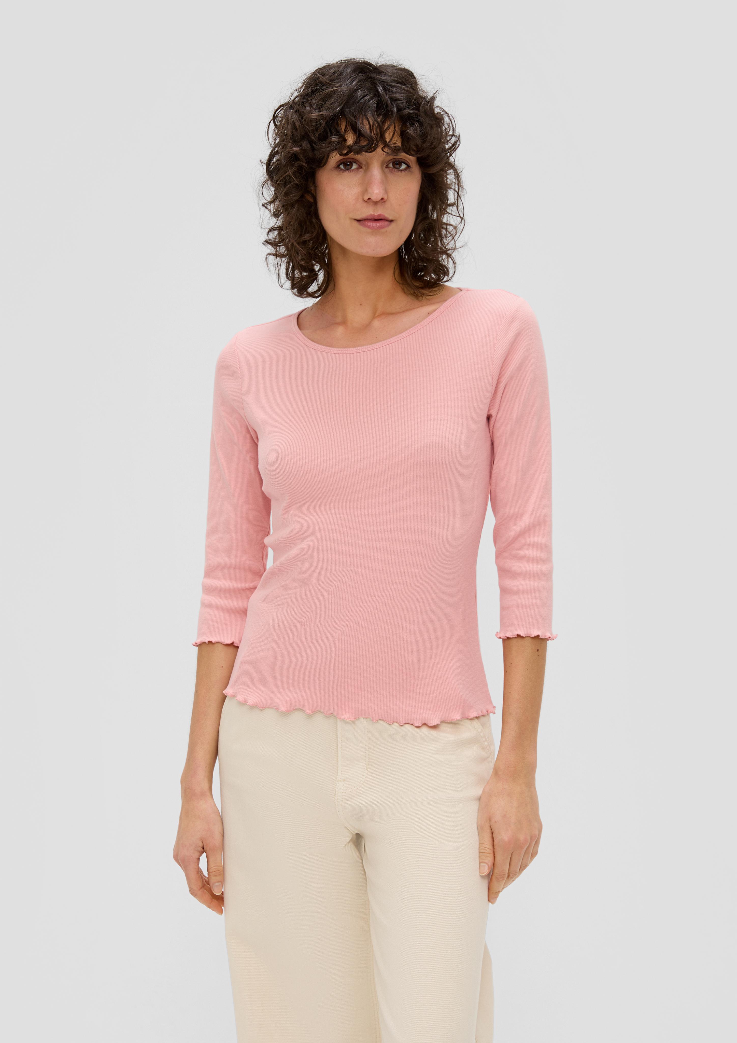 3/4-Ärmel-Shirt mit Rollsaum  2157735-4258