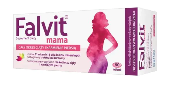 „Falvit Mama“, maisto papildas visam nėštumo ir žindymo laikotarpiui, tabletės