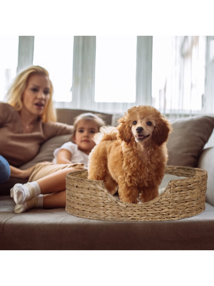relaxdays Tierbett in Natur/ Creme - (H)15 x Ø 49 cm günstig kaufen onesize