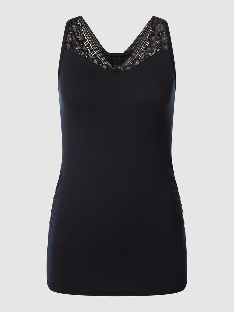 Umstands-Tanktop mit Stretch-Anteil in schwarz