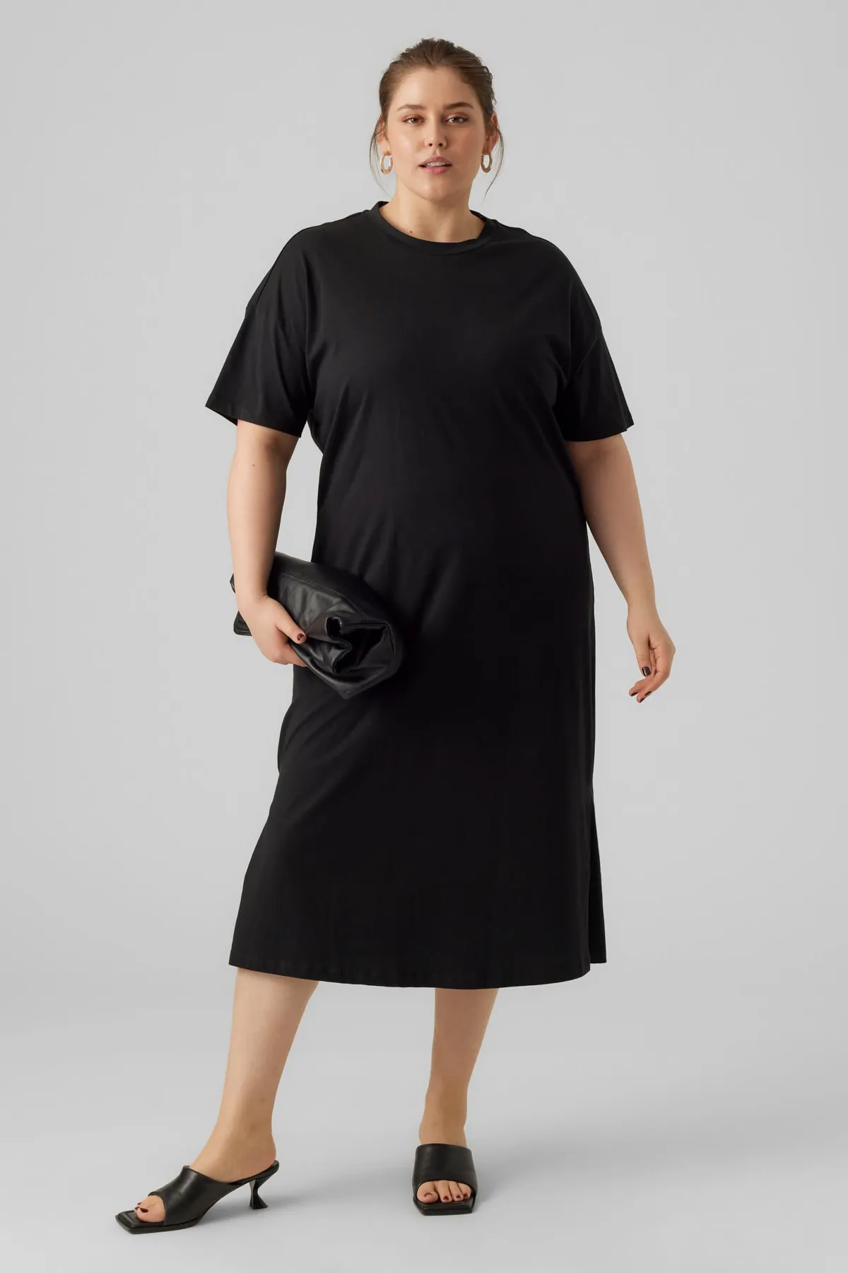 Veromoda Curve  Vero Moda Curve Damen/Mädchen Schwarzes Kleid