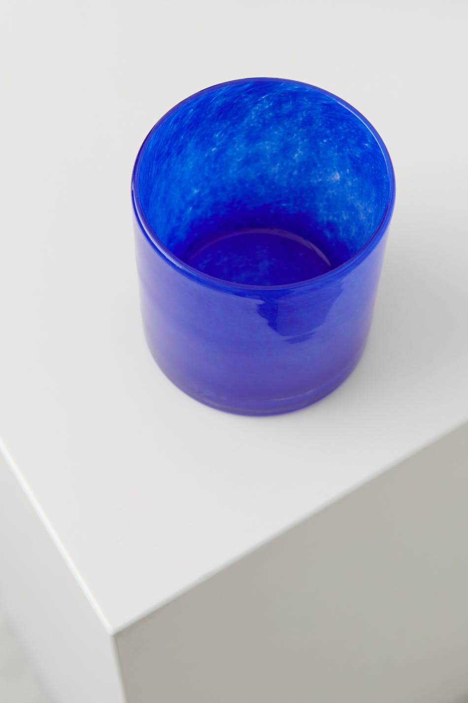Glass m candle holder