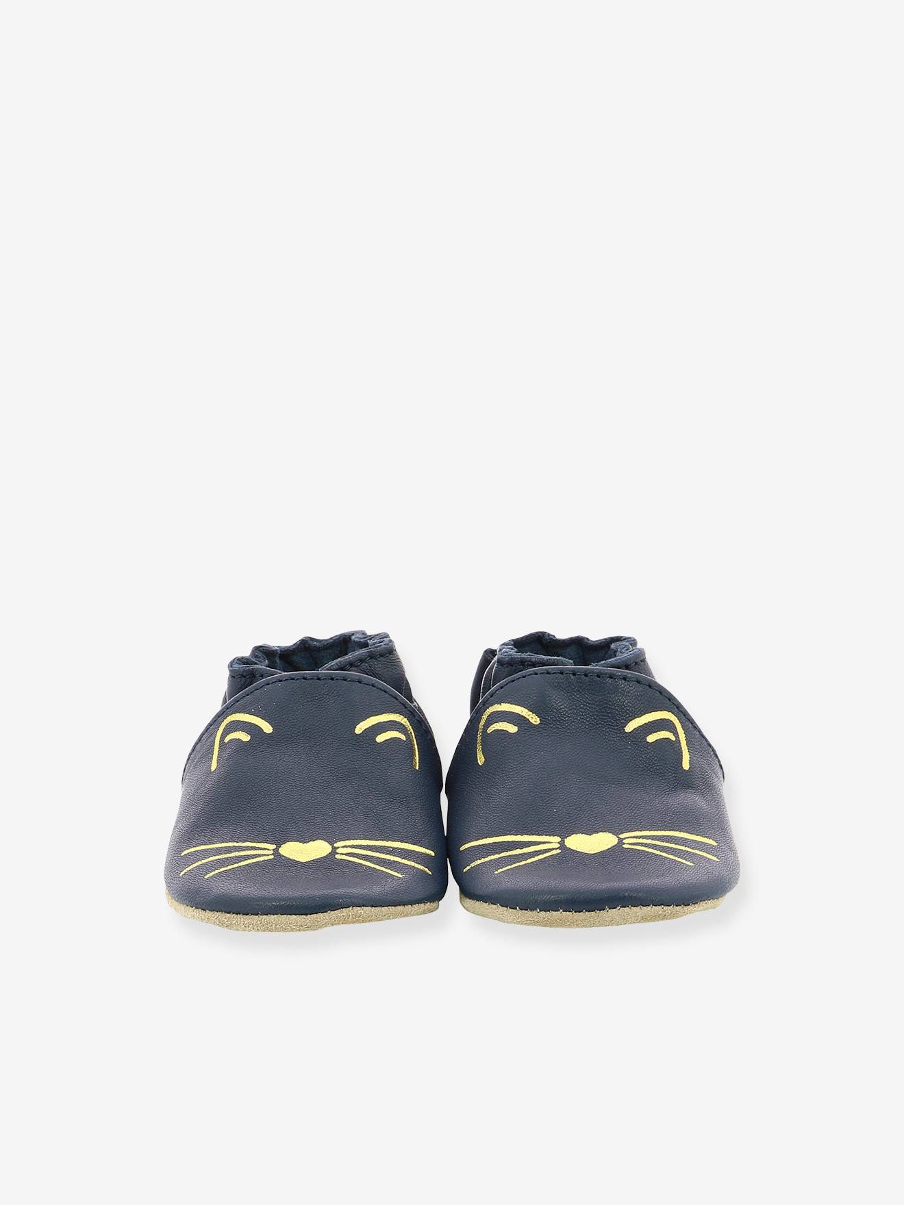 Chaussons Soft Soles Goldy Cat ROBEEZ© rose clair
