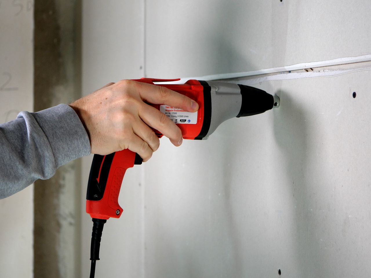 TECMIX MAGAZIN-TROCKENBAUSCHRAUBER TMX TBS 550 [230V-EU] - 550W, 1-GANG, 0-5500 U/MIN - INKL. KOFFER