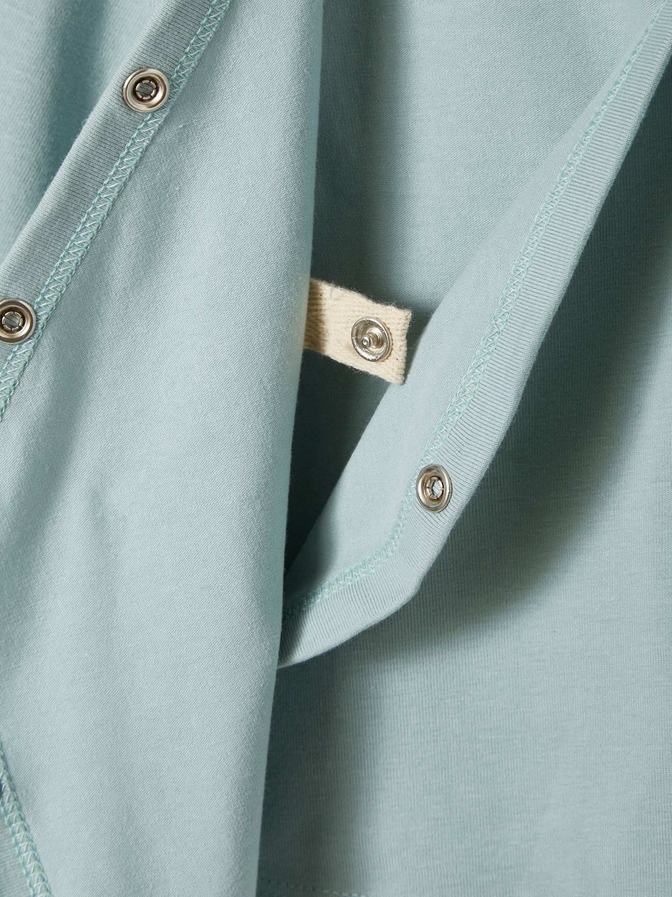 Vertbaudet Bio-Kollektion: Baby Wickeljacke - aquamarin