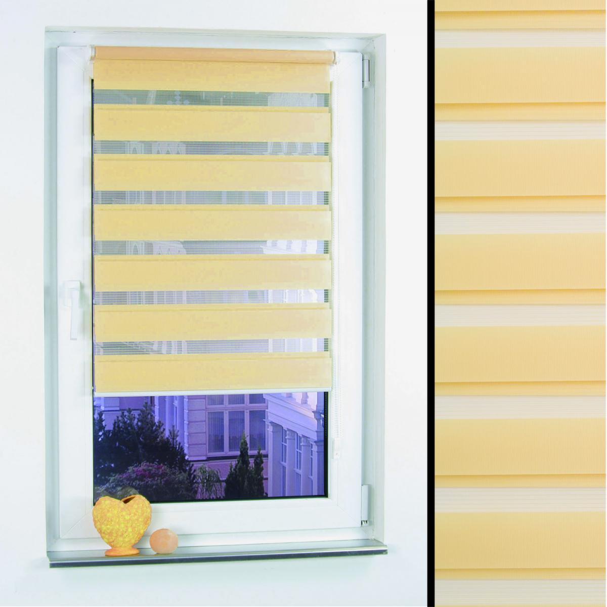 Bella Casa Klemmfix Duo-Rollo 70 x 210 cm lemon yellow