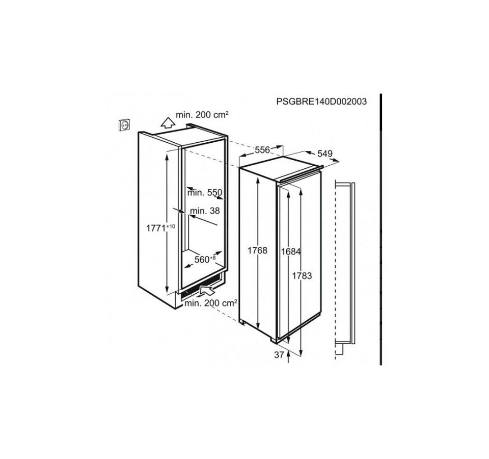 AEG Gefrierschrank ABE818E6NC