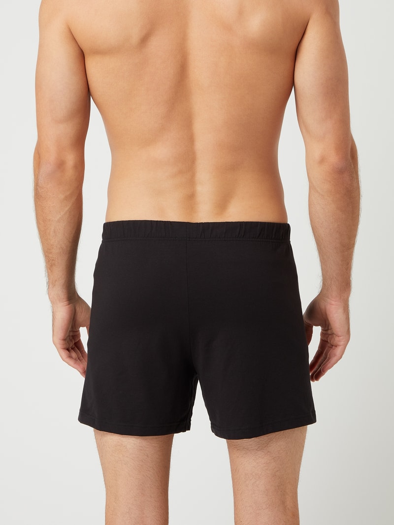 Boxershorts aus Single Jersey in schwarz
