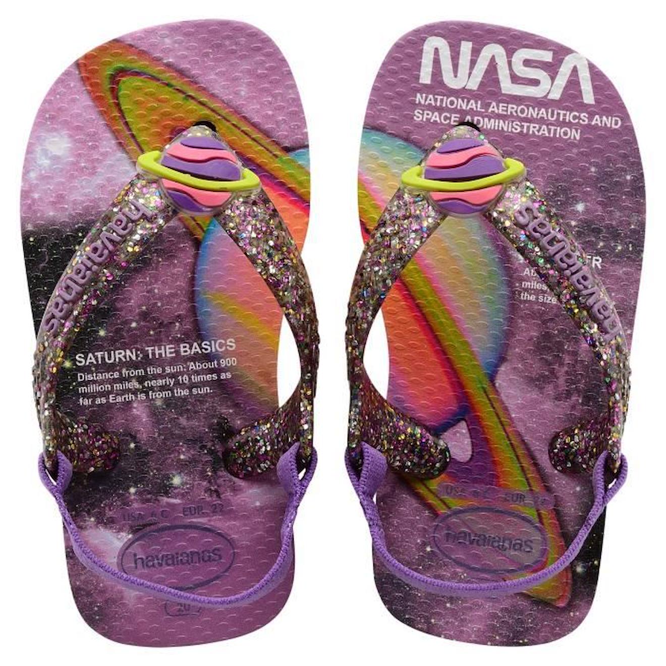 Tong Enfant Havaianas Nasa violet
