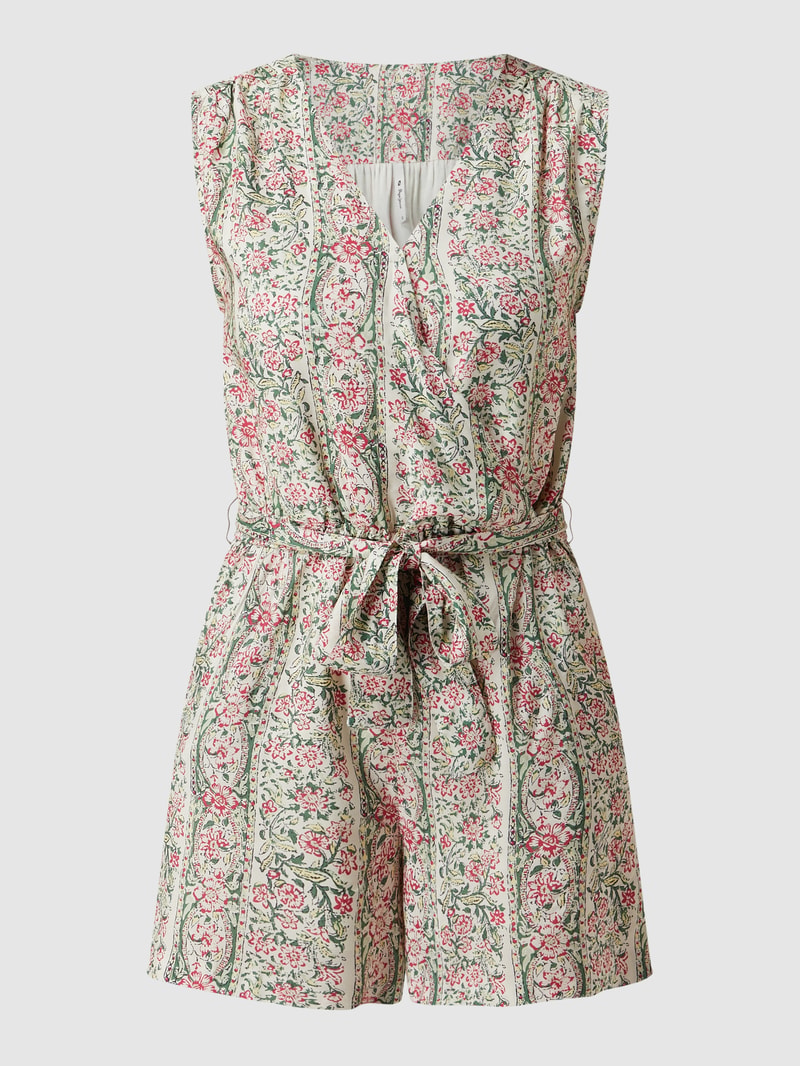 Playsuit in Wickel-Optik Modell 'Moselle' in beige
