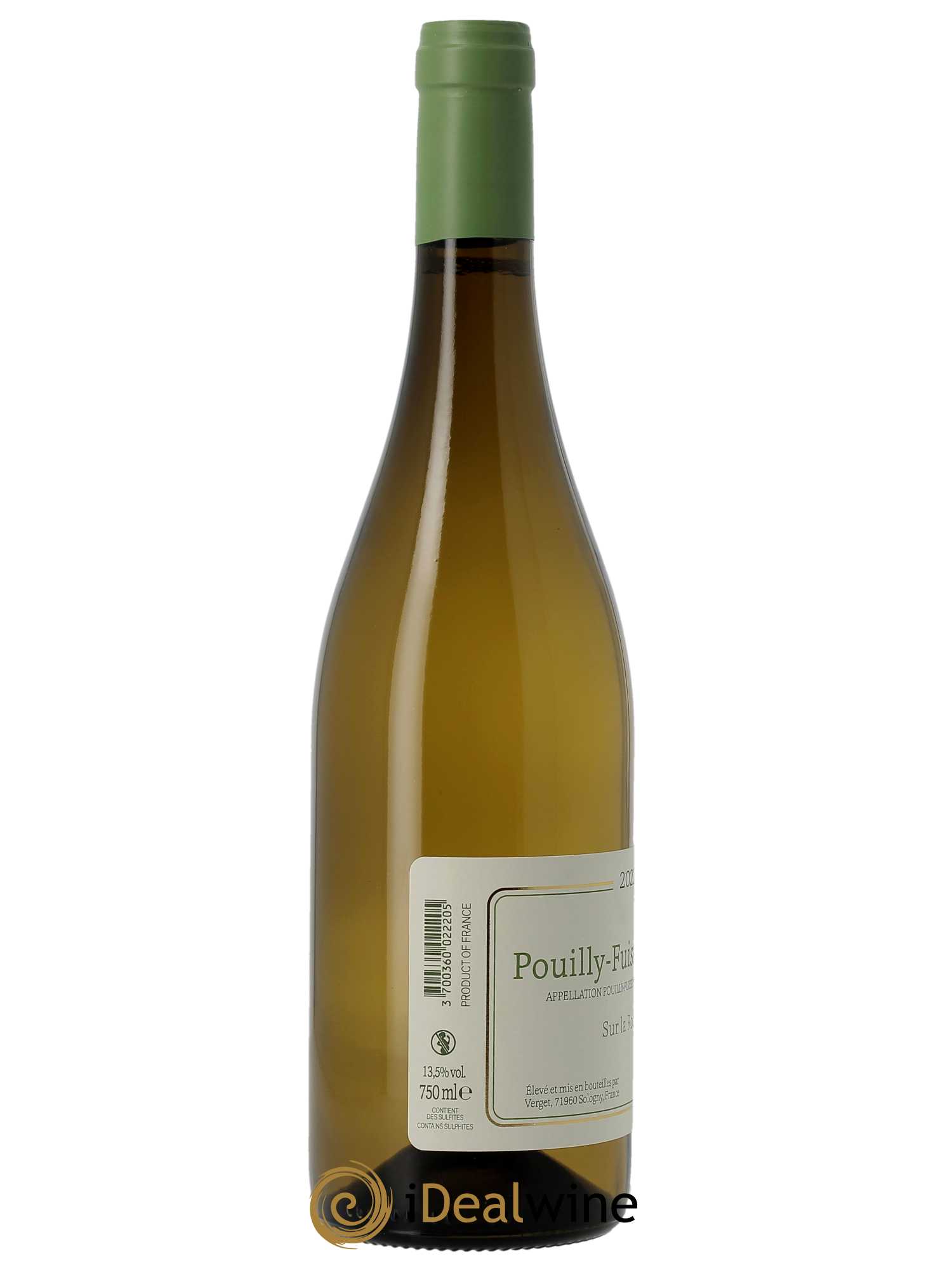 Pouilly-Fuissé 1er Cru Sur la roche Verget  2022 - Lot de 1 Bouteille