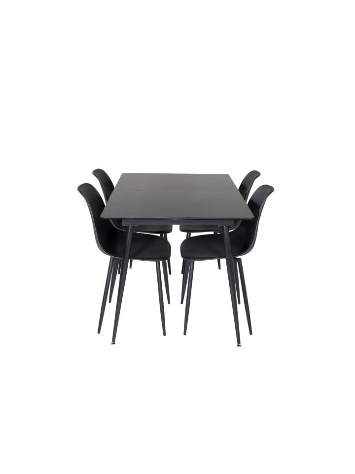 ebuy24 Essgruppe Silar 16 (5-teilig) Schwarz 90 x 120 cm günstig kaufen onesize