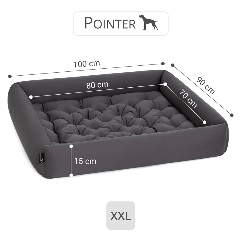 Pointer Hundebetten Pointer Liegeplatz anthrazit XXL