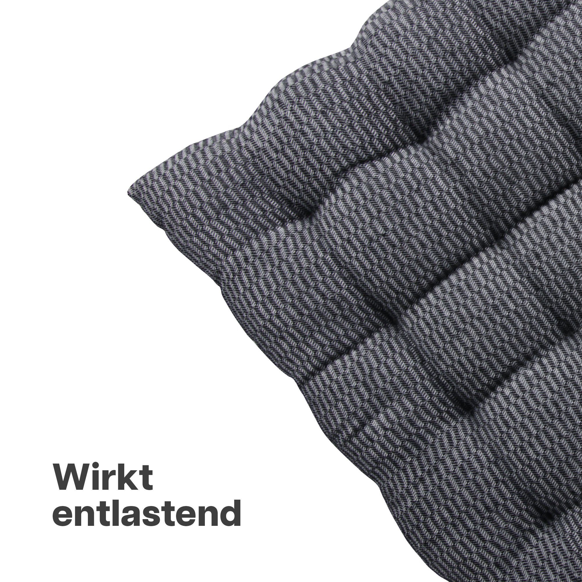 Bestlivings Stuhlkissen Stuhlauflage 40x40cm, Sitzkissen (1 - 4 Stück) - Hochwertiges Polsterkissen Baumwolle