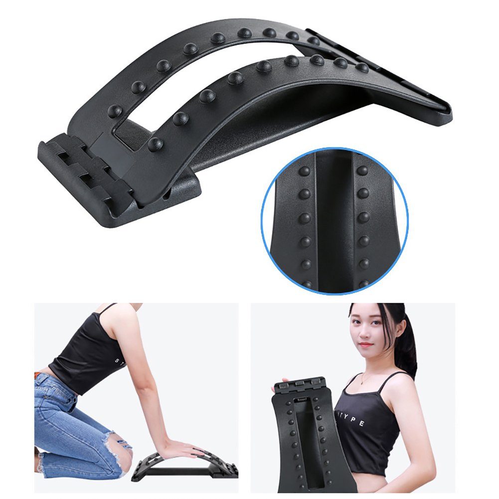 farfi Rückentrainer Fitness-Rückenmassagegerät,Bahre, Taille, Lendenwirbelsäule, Korrektor, (1 x Rückenstrecker, 1 x Benutzerhandbuch), Fitness-Rückenmassagegerät