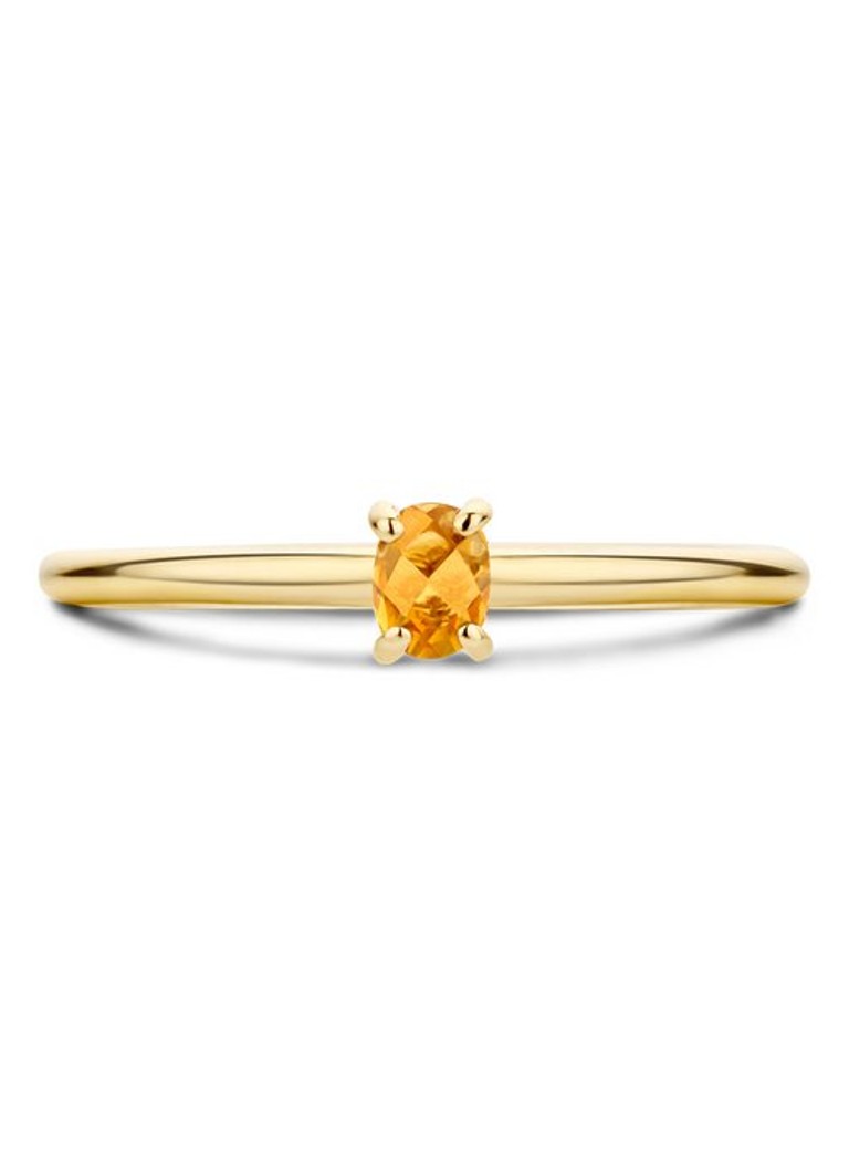 Anel Blush em ouro amarelo 14 quilates com citrino 1204YCI