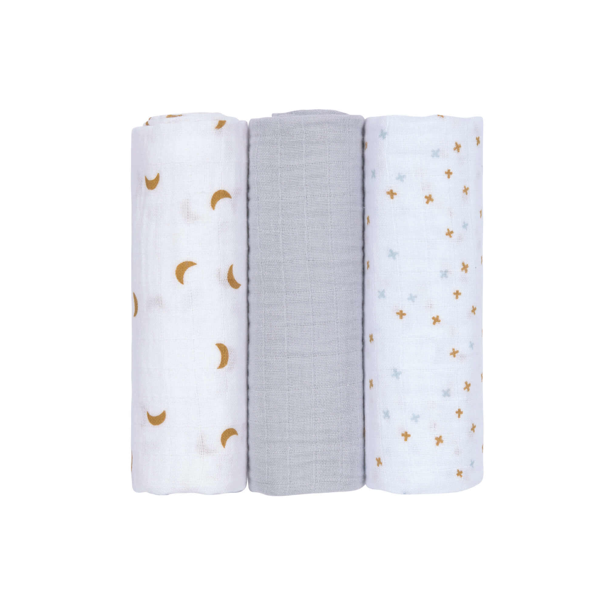 Mulltücher (3 Stk) - Swaddle & Burp Blanket L, Adventure Traktor