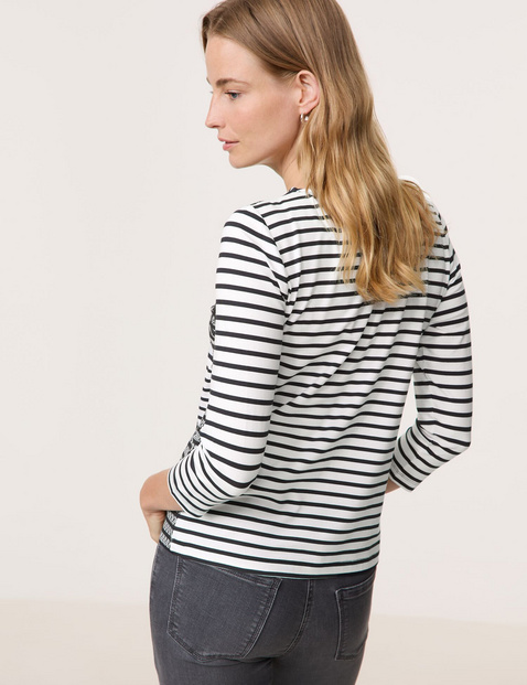 3/4 Arm Shirt mit floraler Spitze