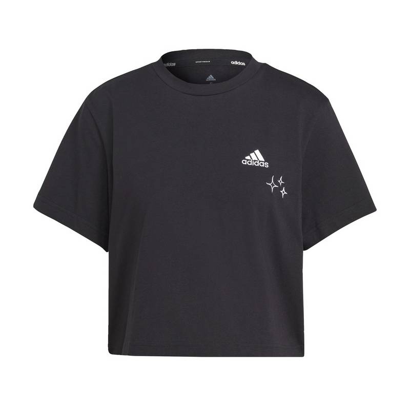 adidas Scribble Embroidery Crop-Shirt T-Shirt Damen