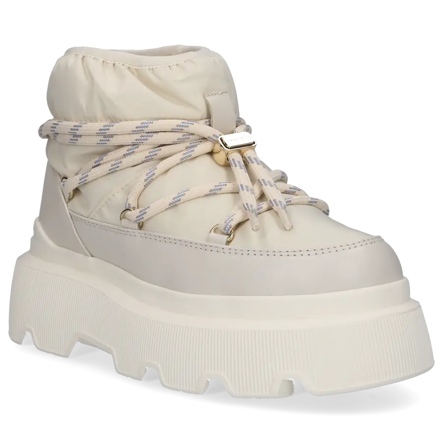 INUIKII - Snowboots ENDURANCE PUFFER Kalbsleder - weiß