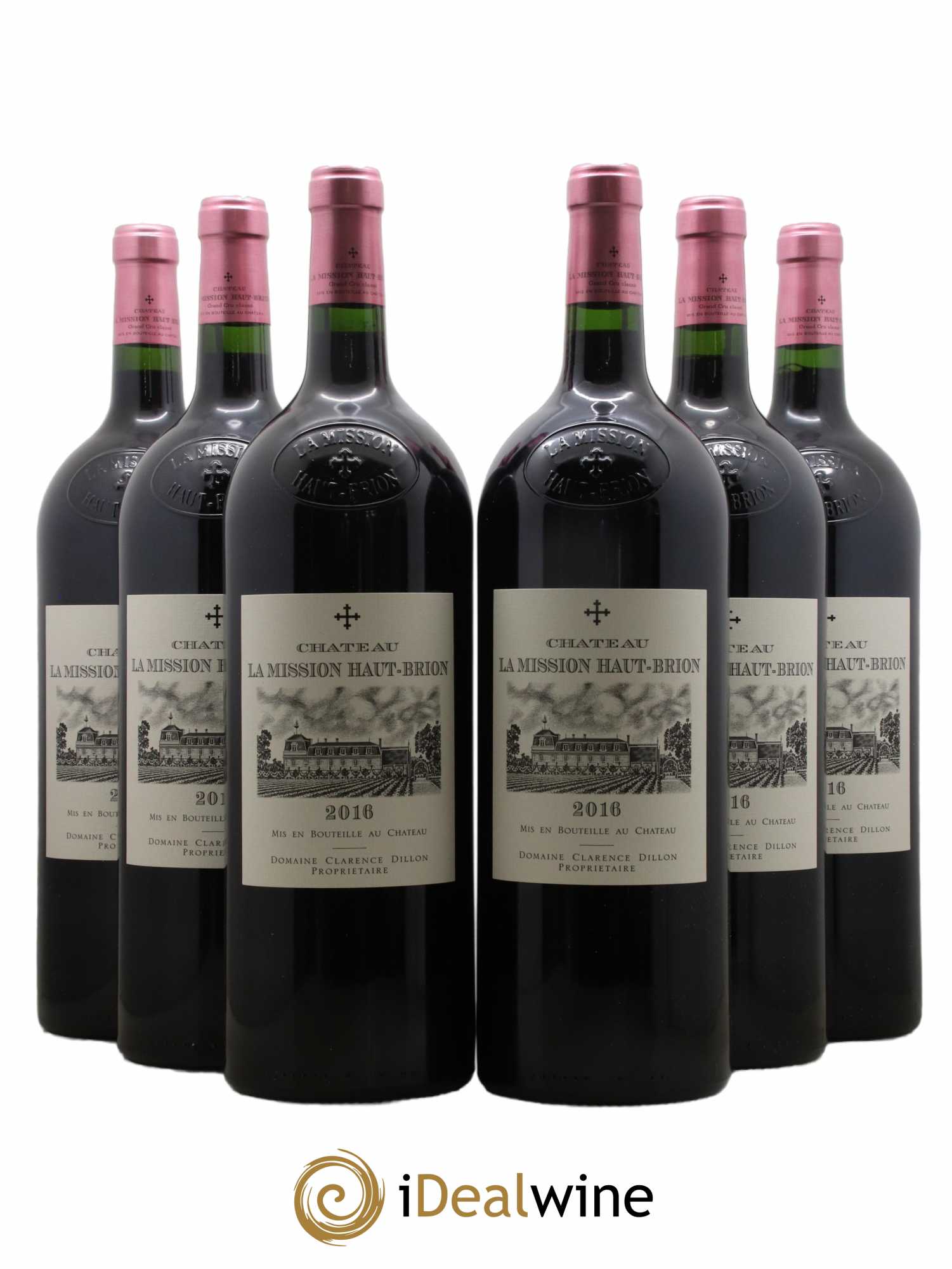 Château La Mission Haut-Brion Cru Classé de Graves  2016 - Lot de 6 Magnums