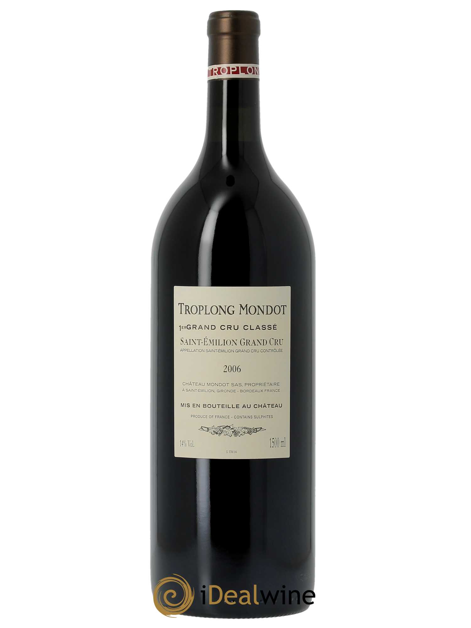 Château Troplong Mondot 1er Grand Cru Classé B (CBO à partir de 3 MG) 2006 - Lot de 1 Magnum